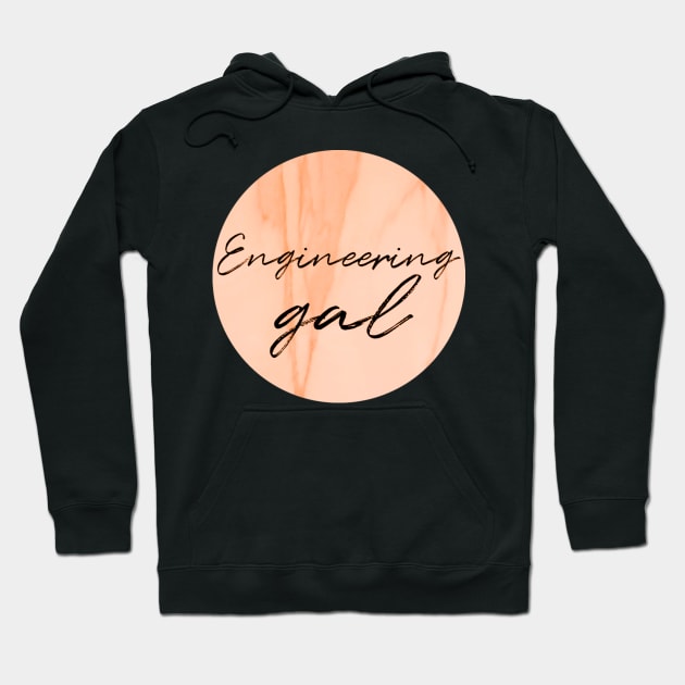 Engineering Gal Orange Hoodie by emilykroll